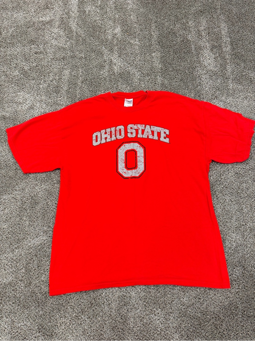 Gildan Red Ohio State Graphic Short Sleeve Tee